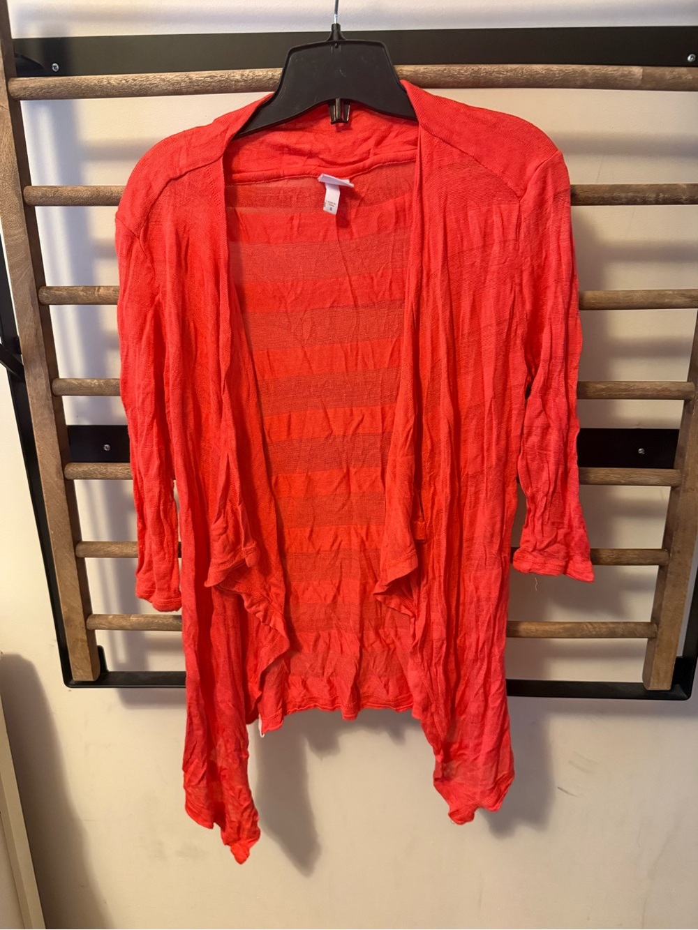 Lightweight Open-Front Coral Pink Women's Cardigan
